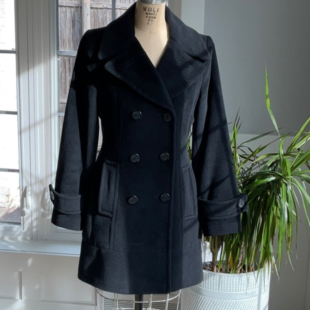 Anne Klein Tailored Style Pea Coat | Size S